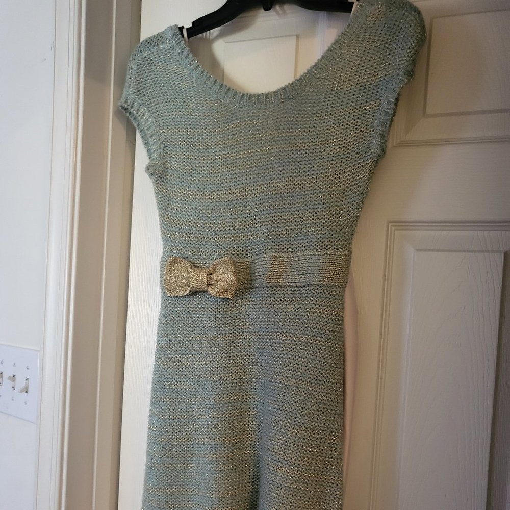 Beautiful Blue & Gold oven dress